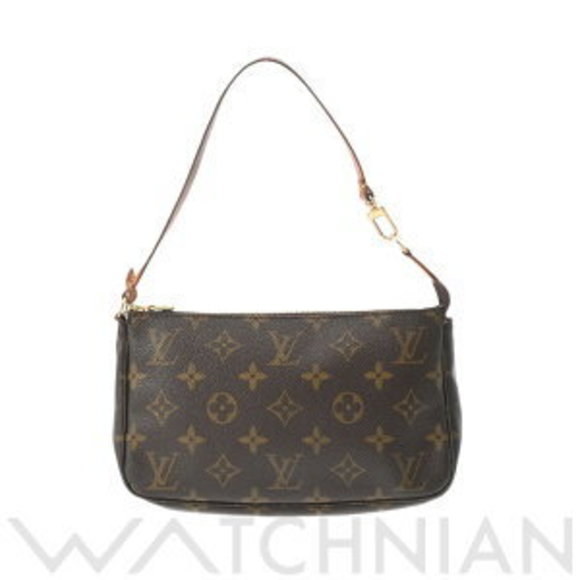 Louis Vuitton Brown Pouch Pochette Monogram Accessoires Canvas - Picture 1 of 9